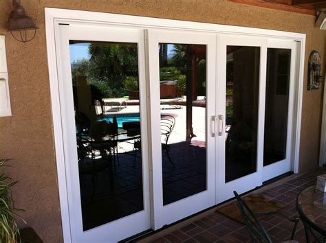 12 foot sliding glass doors.